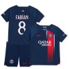 Paris Saint-Germain 2023-24 Fabian 8 Hjemme - Barn Draktsett